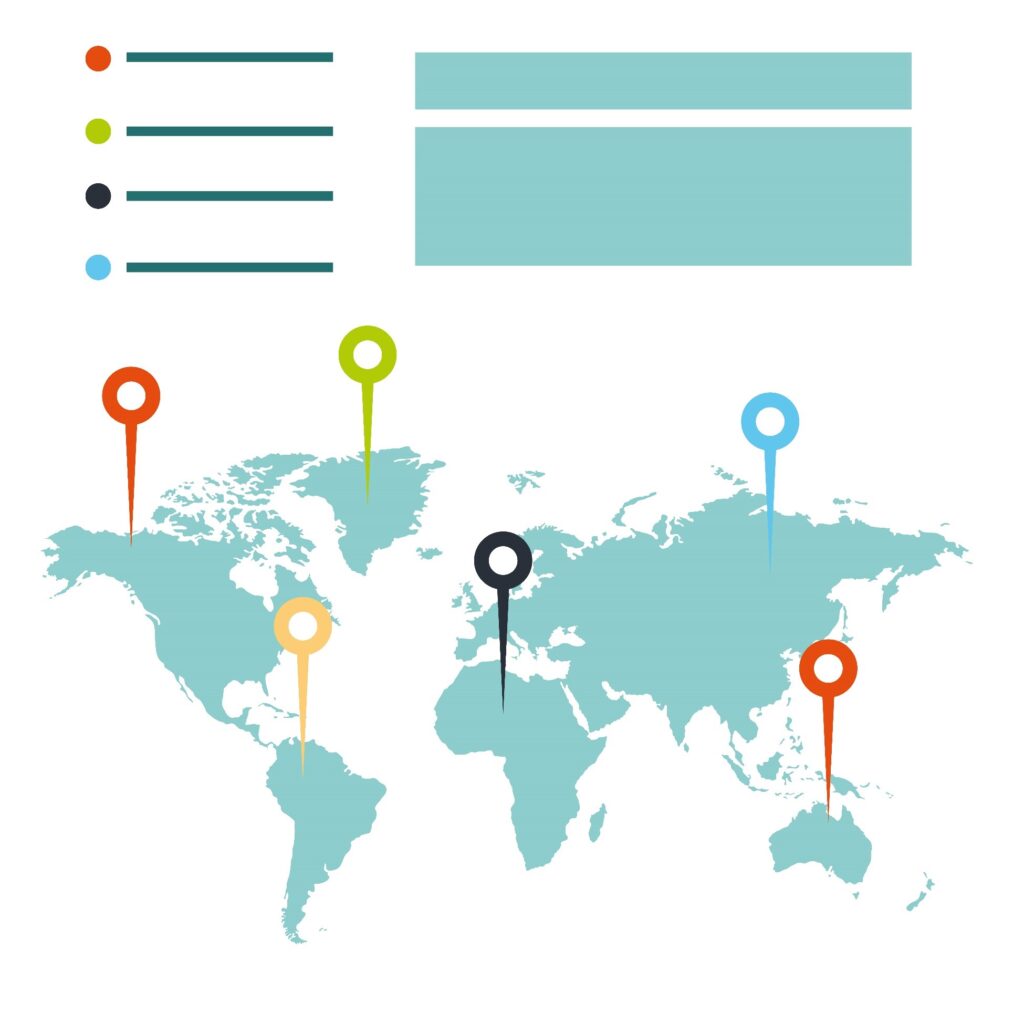 an illustration of world map