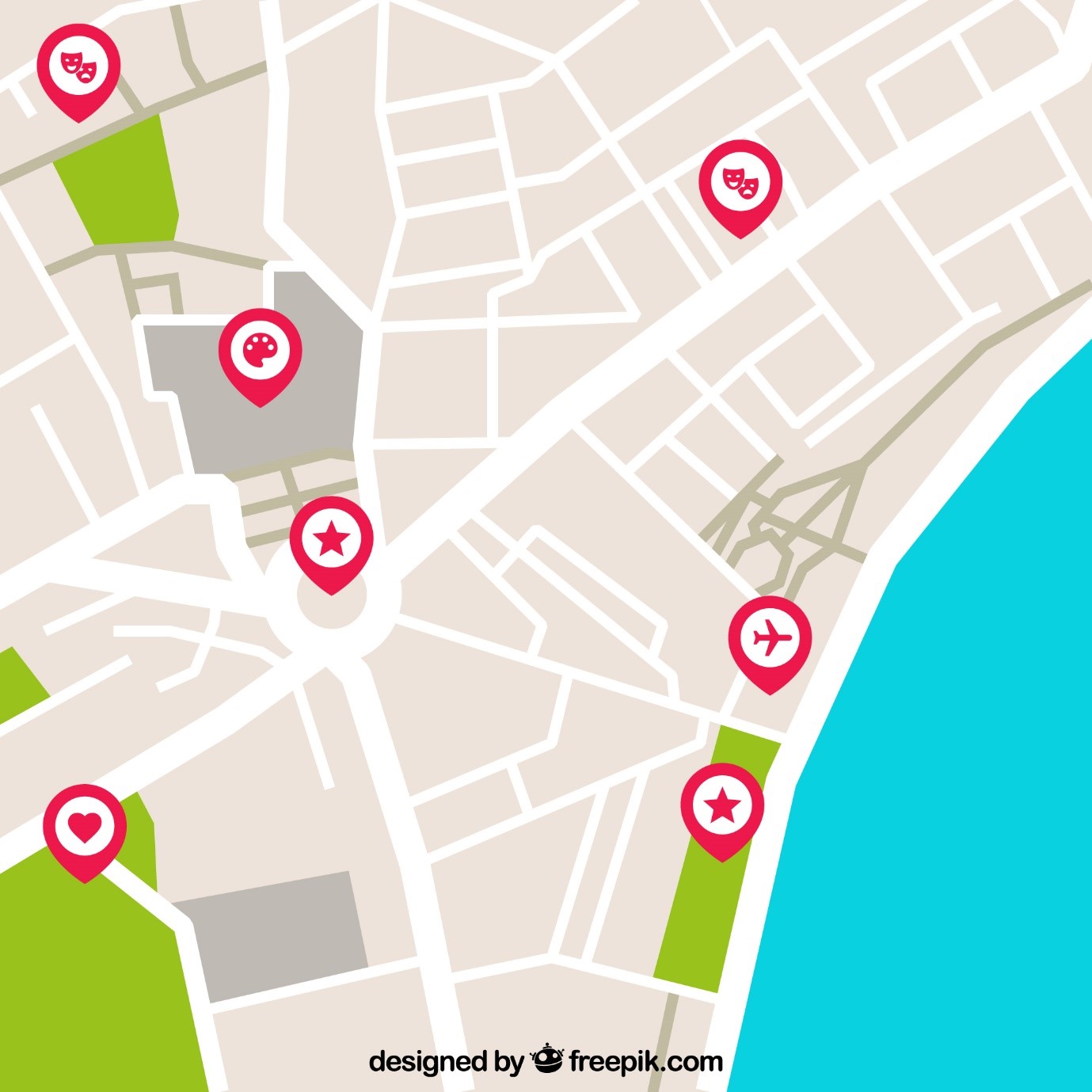 an illustration of business locations