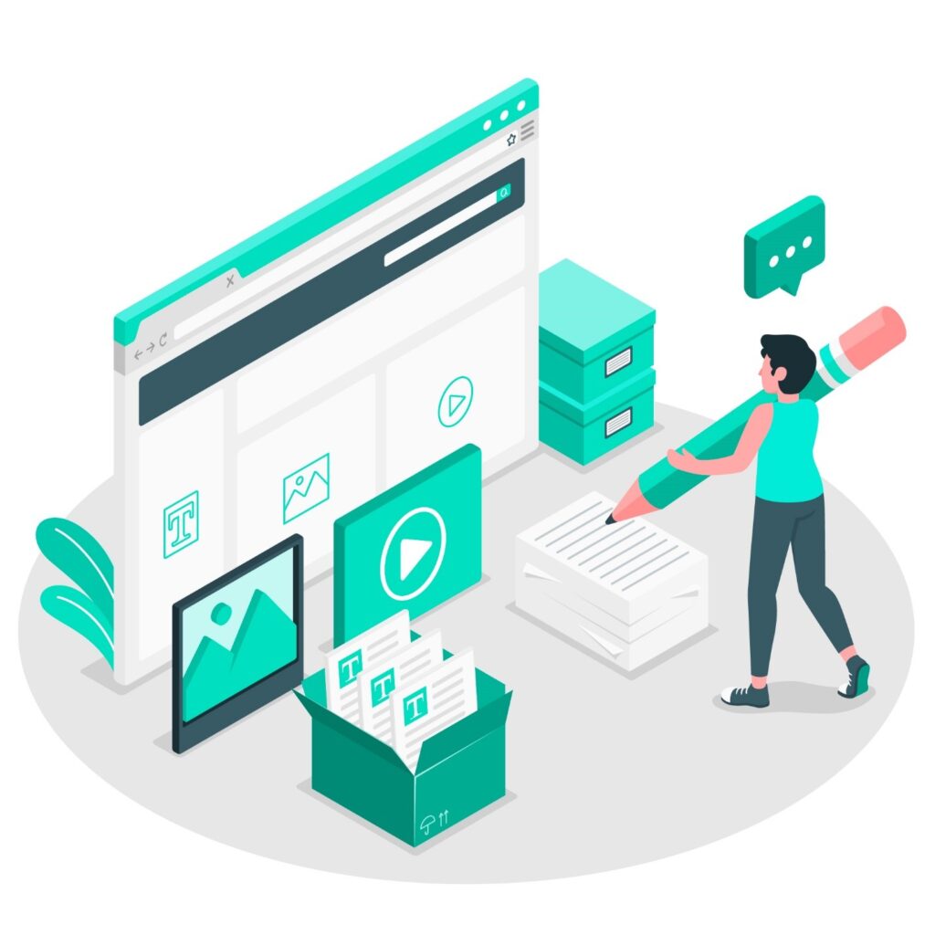 process of making content