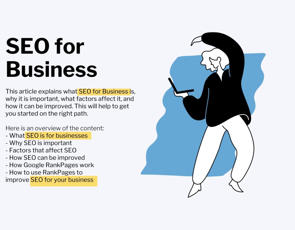 An example of user intent keyword placement in content