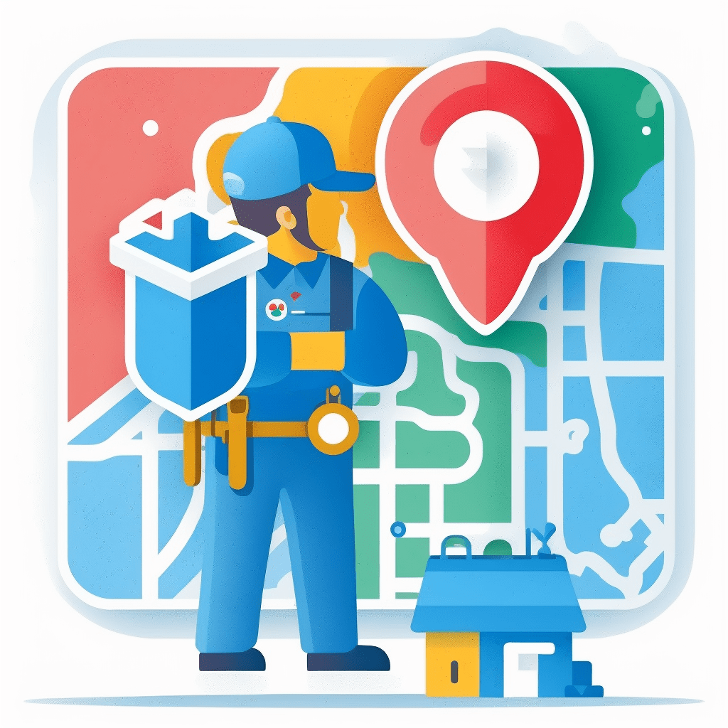 Illustration concept of what is Local SEO for Plumbers with a map